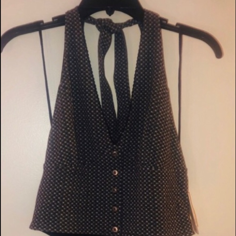 Free People Black Halter -S